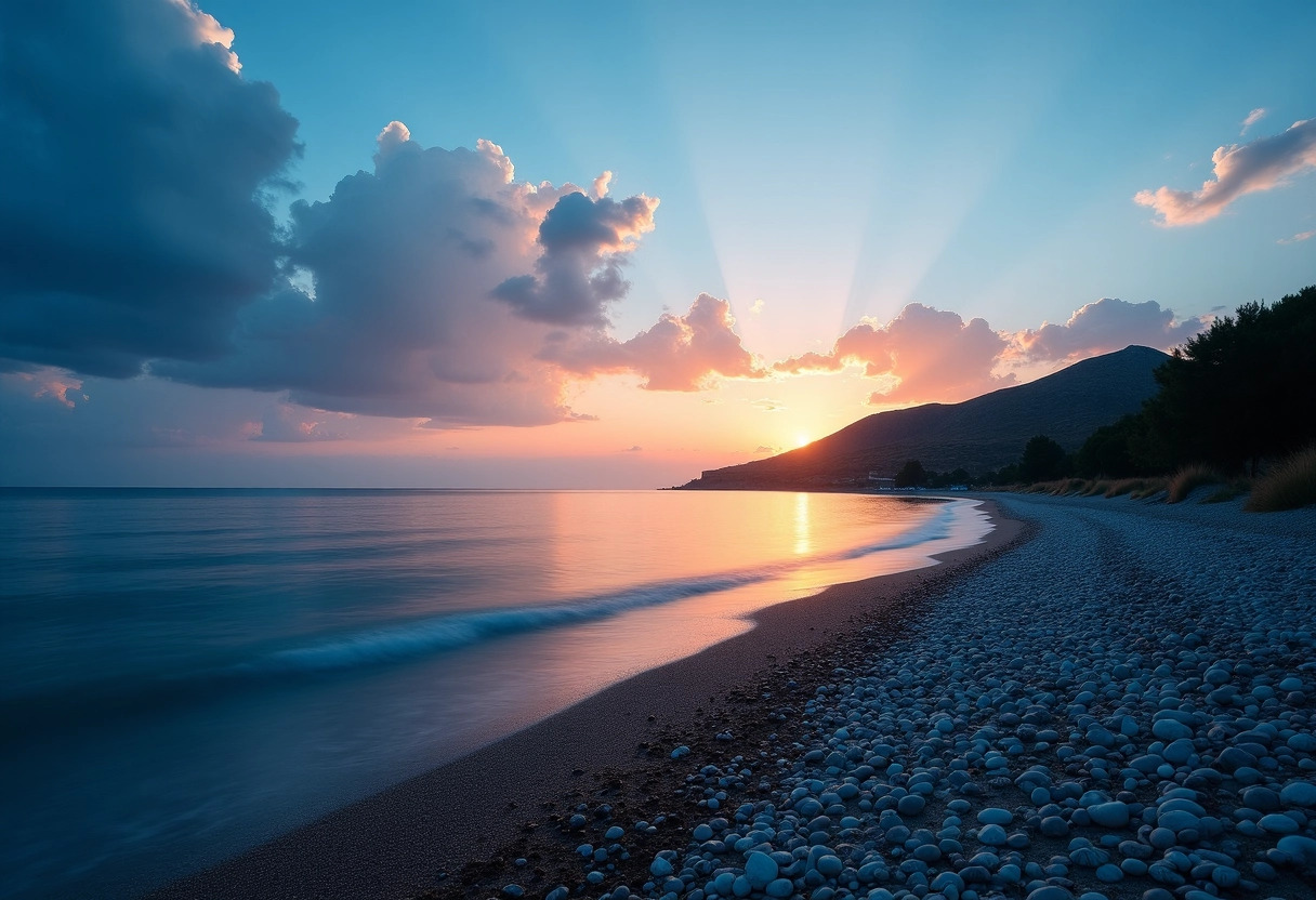 plage crépuscule