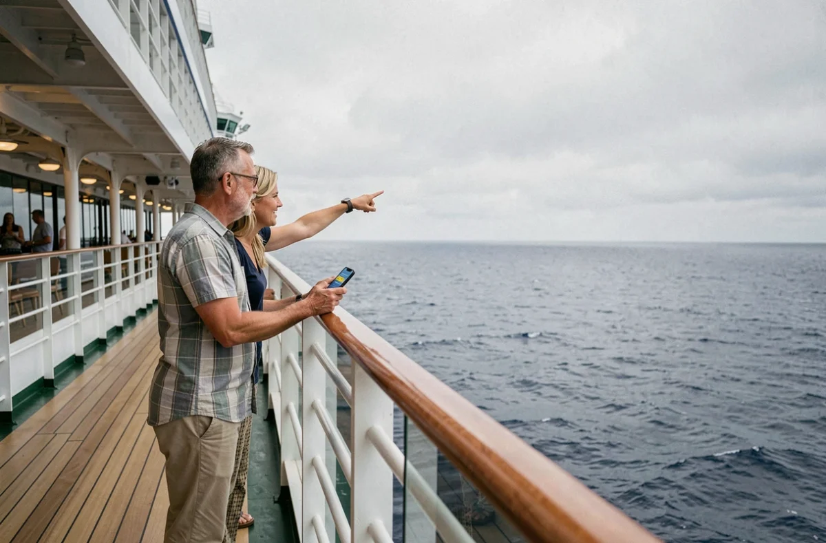Couple profitant d'une offre promotionnelle à bord d'une croisière MSC
