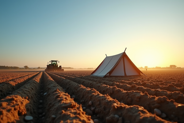 Campement en terrain agricole : les règles à connaître
