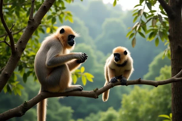 Rencontre avec les gibbons dans la réserve de Bokeo au Laos