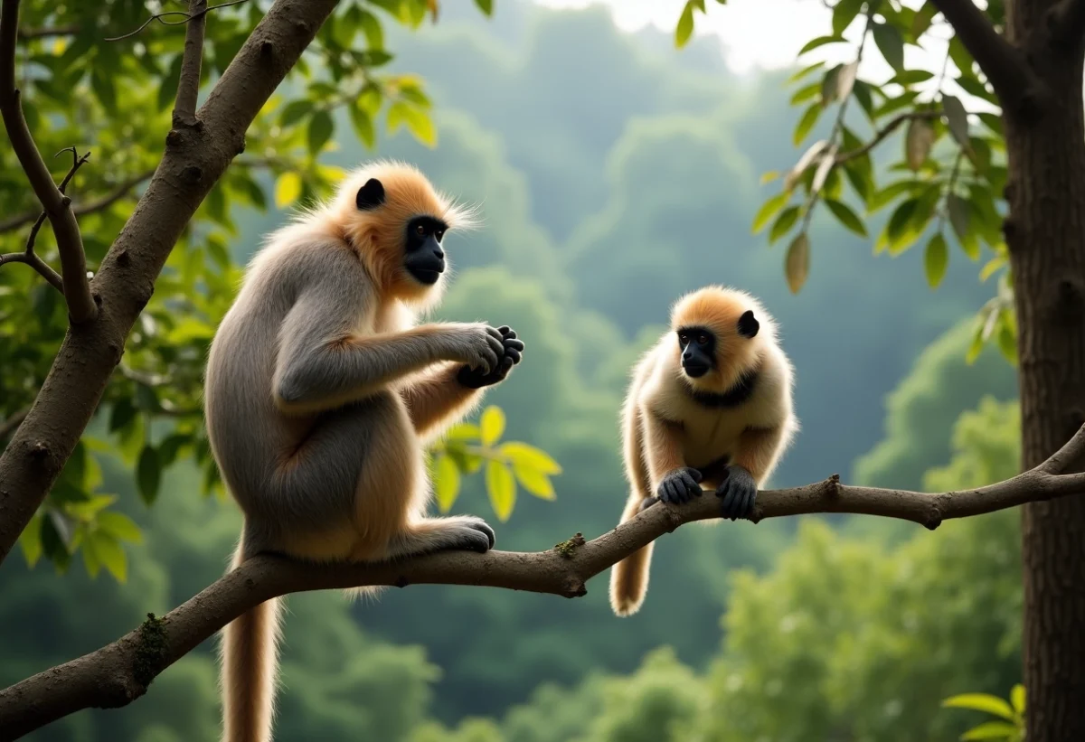 Rencontre avec les gibbons dans la réserve de Bokeo au Laos