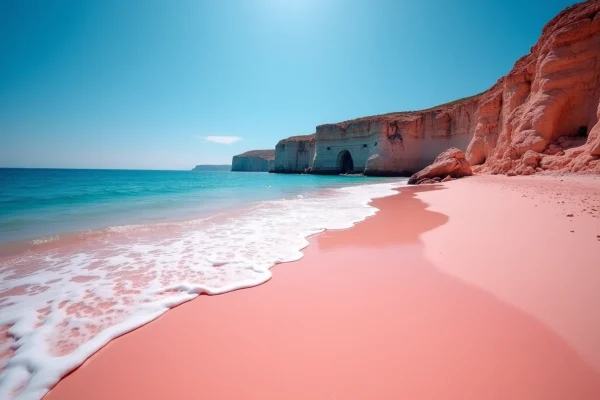 La plage rose en Crète : un joyau insoupçonné